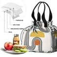 thumbnail image 4 of Boho Bohemian Art Drawstring Lunch Bag Women - Drawstring Lunch Bag Insulated for Work Office - Stain-Resistant Large Lunchbags for Women with Multi-Pockets, 4 of 6
