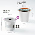 thumbnail image 2 of Filtres Réutilisables pour Dosettes de Café k Cup, Filtres Rechargeables Universels en Acier Inoxydable pour machine à Café Keurig 2.0 et 1.0 (Lot de 1), 2 of 7