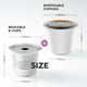 thumbnail image 2 of Filtro de cápsulas de café K-cup reutilizable, filtro K-cup recargable universal de acero inoxidable para cafeteras Keurig 2.0 y 1.0, 2 of 8
