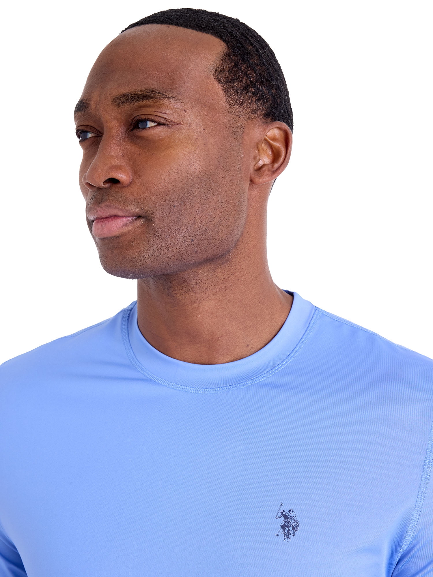 U.S. Polo Assn. Men's Blue Netural LS Sun Shirt , S