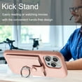 thumbnail image 6 of Dteck Wallet Case for iPhone 15 Pro,Shoockproof Magnetic Closure Card Slot Case with 360°Rotating Kickstand Lightweight Leather Back Phone Cover for iPhone 15 Pro,Rosegold, 6 of 9