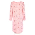 thumbnail image 5 of JEFFRICO Womens Long Sleeve Nightgowns Front Side Pocket Sleepwear Soft Pajama Dress Nightshirts, 5 of 5