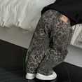 thumbnail image 6 of Baby Boy Leopard Jeans Fashion Loose Straight Pants Kids Casual Trousers With Pockets Streetwear, 6 of 8