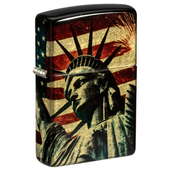 Zippo Lighter: Statue of Liberty and Fireworks - 540 Fusion 81557