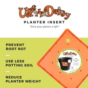Bloem Ups-A-Daisy Square Planter Insert: 14.75 Wide x 1 Thick - Durable Resin Disk, Drainage Holes, Reusable Soil-Saving Planter Insert for Indoor & Outdoor Use