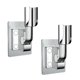 thumbnail image 1 of Soporte de cabezal de ducha ajustable autoadhesivo de 2 piezas Soporte de pared de ducha de mano, 1 of 12
