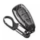 thumbnail image 1 of Carcasa de fibra de carbono ABS + funda de silicona para llave de coche, llavero para Ford Focus Mondeo Edge Fiesta Kuga Mondeo MK4 Fusion Escort Ecosport (fibra de carbono B + negro) Sincero Electrónica, 1 of 3