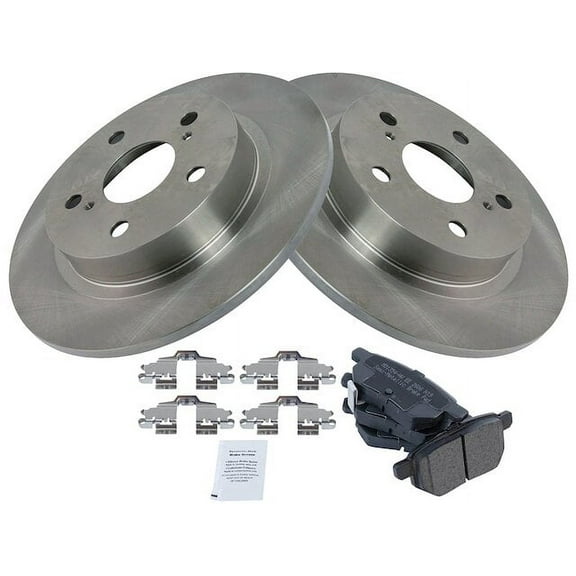 Rear Brake Pad and Rotor Kit - Compatible with 2011 - 2016 Scion tC 2012 2013 2014 2015