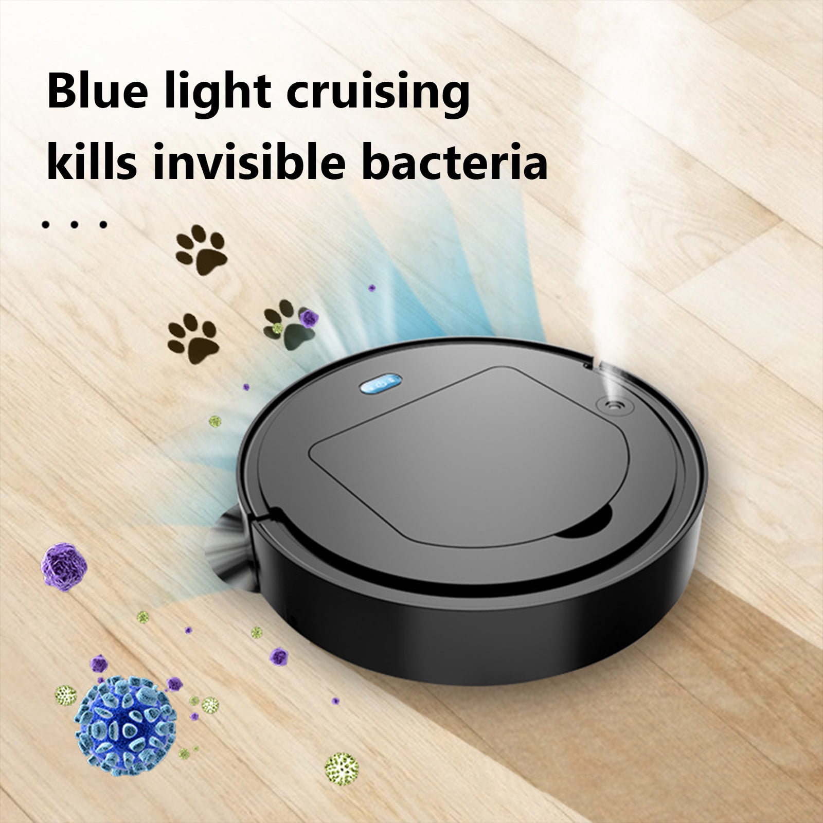 Apmemiss Clearance Robot Vacuum Cleaner, Tangle-Free, Strong Suction, Slim, Low Noise, Automatic Self-Charging, Wi-Fi/App/ Control, Ideal for Pet Hair Hard Floor and Daily Cleaning