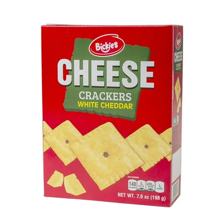 BICKIES CHEESE CRACKERS WHITE CHEDDAR 7 OZ