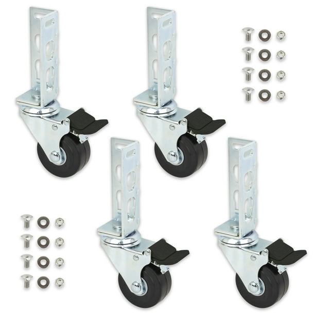 4pc 3" Storage Rack Caster Wheels (Adapts to Boltless Self Locking