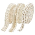 thumbnail image 1 of HLONK 3pcs 3 Styles Polyester Braided Lace Ribbon  With Plastic Imitation Pearl Accessories  For DIY Garment Accessories  White  5/8~3/4 Inch(16~20mm), 1 of 6
