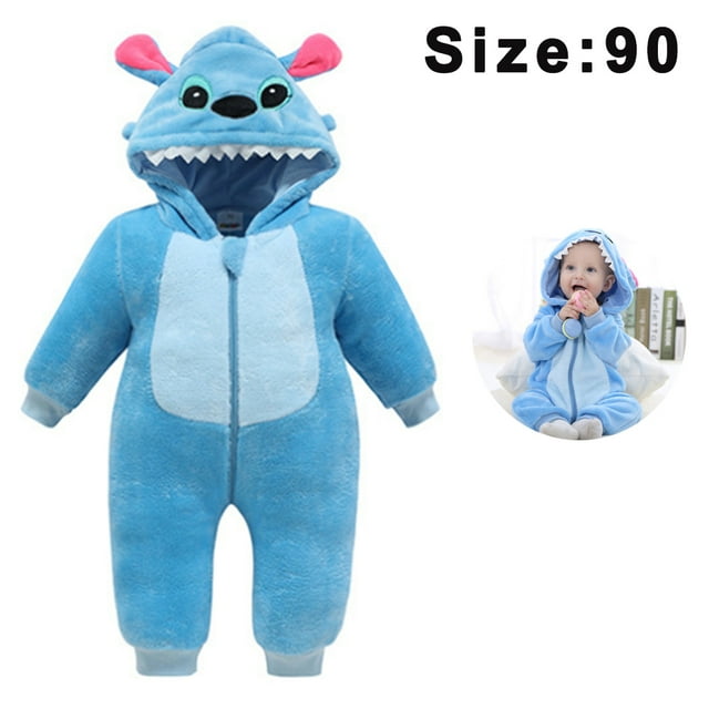 1 Uds. Mameluco Unisex para bebé mono de franela de invierno y otoño trajes de Cosplay de animales