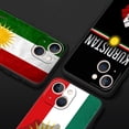 thumbnail image 4 of Funda de teléfono de lujo con bandera de Kurdistán, cubierta protectora de silicona negra para iPhone 13, 15, 14, 12 Mini, 11 Pro MAX, XR, X, SE, XS, 7, 8 Plus, 4 of 5