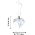 thumbnail image 6 of Zhaomeidaxi 12Pcs Valentines Day Heart Ornaments, Heart Baubles Heart Shaped Tree Baubles Heart Hanging Decorations for Valentines Day Wedding Anniversary, 6 of 7