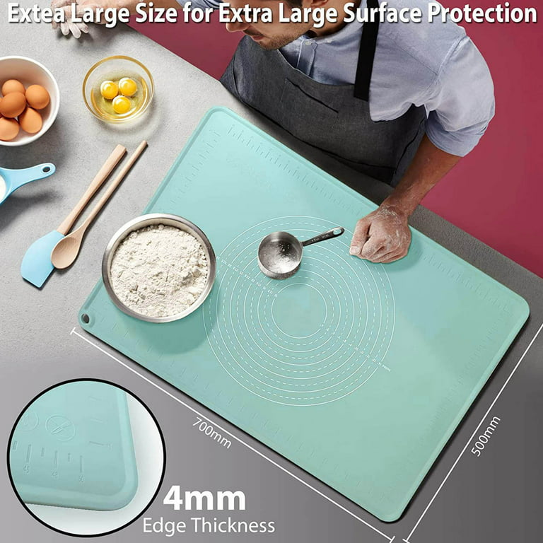 26x16 Inch Extra Thick Silicone Baking Mat with Measurements, Non-slip and  Reusable - For Cookies, Bread, Pastry