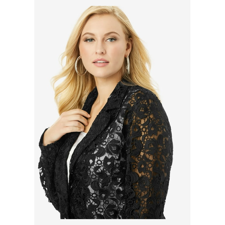 Plus size hotsell lace blazer