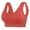 Red, variant on Sport Bras Women Padded Bra Feature V-Neck Nursing Bra Style W-828 Pinks XL