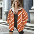 thumbnail image 2 of Yuyamidu Womens Zip Up Hoodies Polka Dot Hoodie Womens Heavyweight Jackets Oversized Sweatshirt for Women Plus Size Sweatshirt Crew Neck Long Sleeve Sweatshirts with Pocket XS, 2 of 8