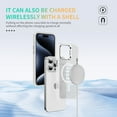 thumbnail image 3 of Skin Feel Compatible with iPhone 15 Pro Max Case Build in Kickstand, Compatible with MagSafe, Matte Translucent Slim Protective Anti-Fingerprint Cover (Clear,IP 15 Pro Max), 3 of 18