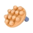 thumbnail image 2 of Wooden Massage Body Brush Body Massager with 12 Beads Handheld Muscle Relaxation, 2 of 8