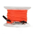 thumbnail image 3 of Finger Spool Plastic Spool Reel with Double End Bolt Snap Orange Line 15M for Wreck Scuba Diving, 3 of 8