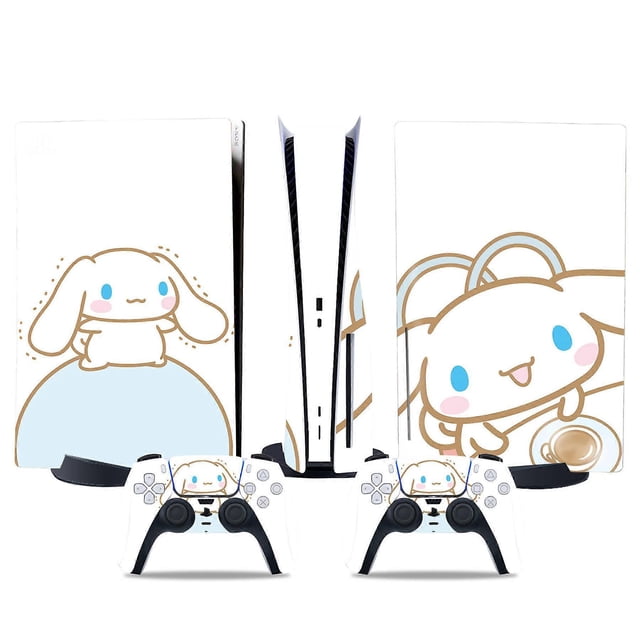 Pegatina de la versión de unidad óptica de PS5, diseño genial de PS5, mango del controlador, para consola y controlador de PS5, pegatina adorable, diseño lindo, anime de dibujos animados