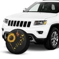 thumbnail image 2 of KAKALAD Sunflower And Butterflies 01 Spare Tire Cover Universal Vehicle Accessories Buckle Car Tools 14”in, 2 of 6