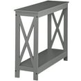 thumbnail image 4 of ZENSTYLE Console Table X Shaped Side table 2 Tier Storage Shelf For Home Entryway, Gray, 4 of 10