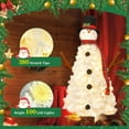 4ft Prelit Christmas Tree with 100 Lights, SnowmanShaped Artificial