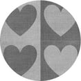 thumbnail image 1 of Ahgly Company Indoor Round Patterned Gray Cloud Gray Area Rugs, 5' Round, 1 of 6