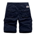 thumbnail image 2 of BXINGOHAI Baggy Short Mens Shorts Under $10 Teen Kids Girls Shorts Elastic Waist Casual Denim Short for Girls Summer Cotton with Pockets Jeans Shorts 1-16 Years Dark Blue,L, 2 of 2