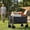 Black, variant on Nextay Wagon, 330 lbs Heavy Duty Folding Cart with Lockable All-Terrain Wheels & Adjustable Handle for Beach, Camping, Garden, Black
