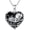 B-Skull Lover-2, variant on Skull Snake Necklace 925 Sterling Silver Black Heart Crystal Skull Pendant, Gothic Skeleton Snake Necklace Goth Punk Jewelry Gifts for Men Women Birthday Halloween