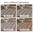 thumbnail image 7 of ODIKA 4'x6' Brown Taupe Abstract Pattern Washable Area Rug Modern Geometric Design with Unique Motifs Pet Friendly, Non-Shedding for Bedroom, Reading Nook, 7 of 7