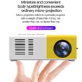 thumbnail image 4 of Xingzhi Professional Practical Projector 480x360 Pixels Audio Mini LED Projectors Small 1080P Entertainment Media Player Yellow US Plug, 4 of 9