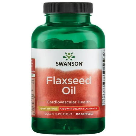 Swanson Flaxseed Oil (Omegatru) 1,000 mg 100 Softgels