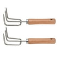 thumbnail image 5 of Ymiko Claw Rake With Wooden Handle,2PCS Garden Claw Rake With Wooden Handle Stainless Steel Rake Handheld Cultivator Tool,Garden Hand Cultivator, 5 of 8