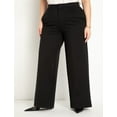 thumbnail image 6 of ELOQUII Women's Plus Size Tall The Ultimate Stretch Wide Leg Pant, 6 of 6