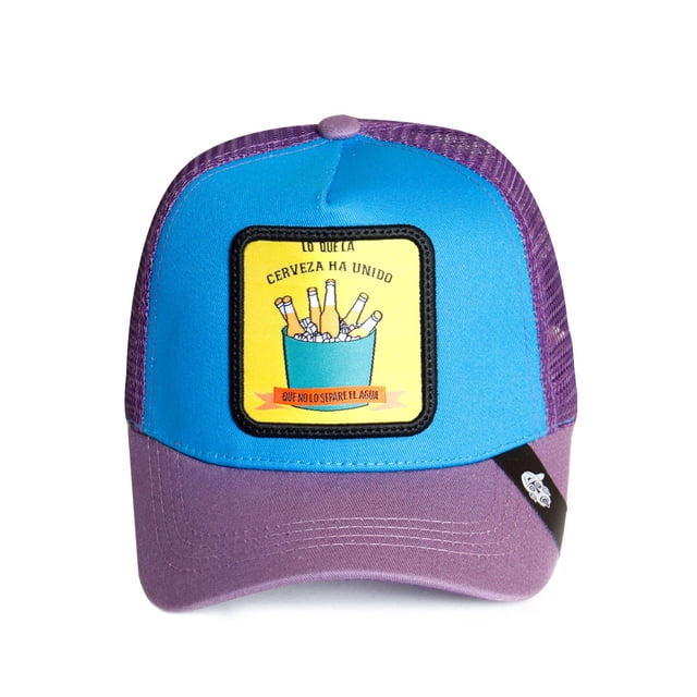 Gorra curva con malla original Pook Lo que la cerveza