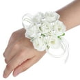 thumbnail image 1 of Wedding Wrist Flower, Wrist Flower Plastic Wrist Flower, Color Optional Silk Ribbon Wedding Decorations For Bridesmaid Birthday Party Bridal, 1 of 8