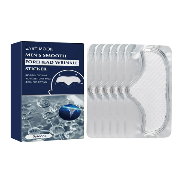 Mascarilla facial para hombre: hidrata y tensa las líneas de expresión, mejora las líneas de expresión, hidrata y nutre. Mascarilla facial de 30 ml, 6 unidades. Adhesivo antiarrugas.