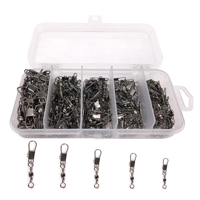 Giratorios De Pesca Y Conector De Anillo En Ocho Formas, Giratorios De Barril De Pesca, Herramientas De Pesca, Anillos Conectores Para 6 #8 #10 #12 #14 # 200 Uds. qarigey OD013295-00
