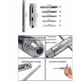 thumbnail image 3 of Bar Handle Ratchet Tap Holder, Adjustable Tap Wrench with 5pcs M3-M8 3mm-8mm Metric T-Shaped Plug Machine Screw Thread Tapping, 3 of 5