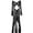 Black-L, variant on Womens Sheer Mesh Long Sleeve Flared Bodycon Floor Length Dress Cut Out Ruffled Ruched Pacakge Hip Beach Dresses