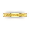 thumbnail image 1 of 0.84 ct Brilliant Princess Cut Natural Citrine 14k Yellow Gold Stackable Band SZ 8.5, 1 of 6