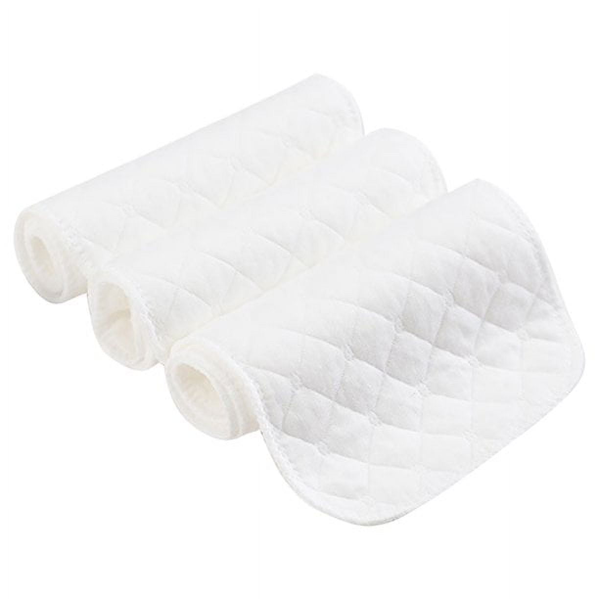 Reusable Cloth Diaper Inserts, 10Pcs Breathable Cotton