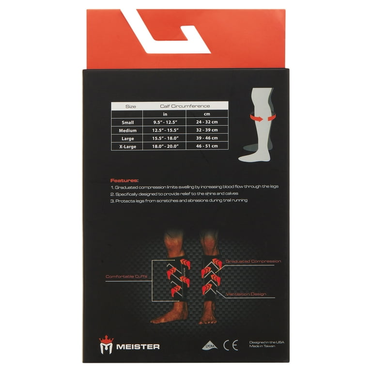 Meister Graduated 20-25mmHg Compression Leg Sleeves (Pair