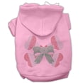 thumbnail image 5 of Christmas Pet Dog  Cat Hoodie Rhinestone, "Candy Cane Crossbones", 5 of 9