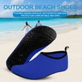 thumbnail image 4 of Zapatos Acuaticos Aquashoes Zapatos de Vadeo Descalzo Agua Suave Descalzo Antideslizante para Playa (2XL) Azul Likrtyny Tenis De Mujer Tenis De Hombre, 4 of 6